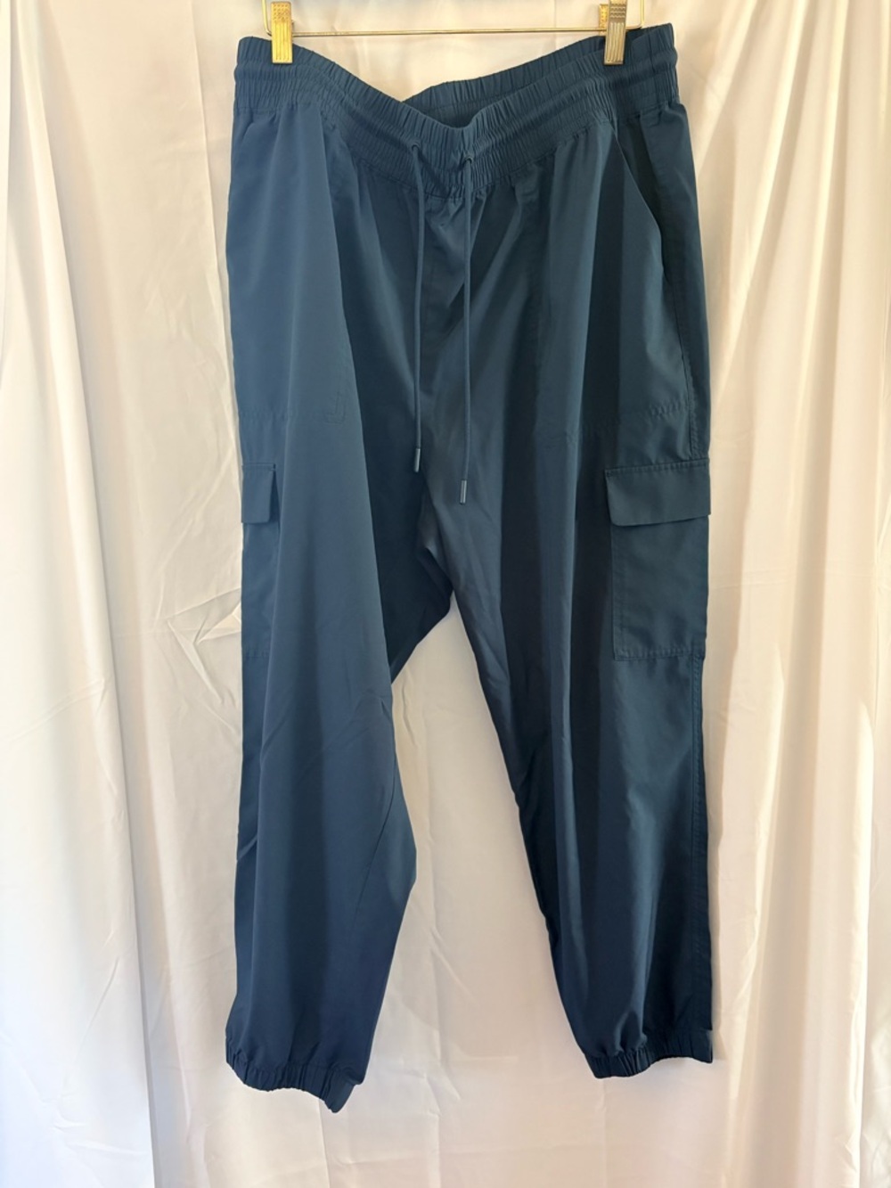 Old Navy Women Teal Blue Cargo Joggers